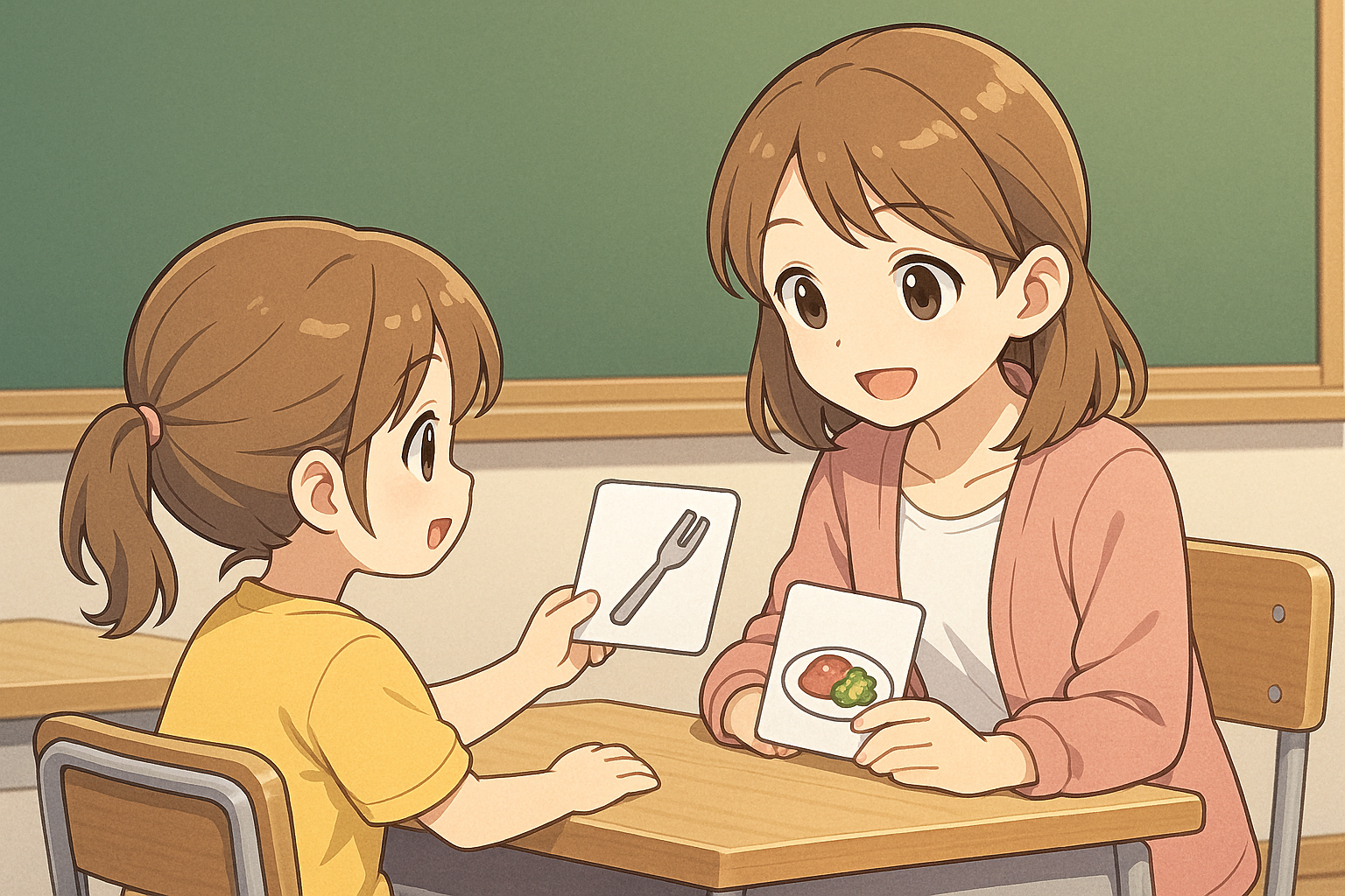 絵カード使用
